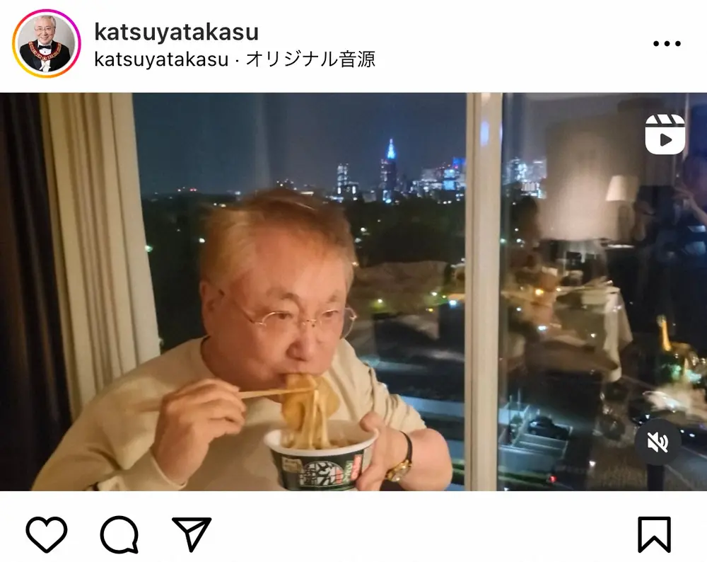 【画像・写真】78歳・高須院長　ホントにがん手術明け？豪快な食事風景に驚きの声　「ワイルド」「流石です！」