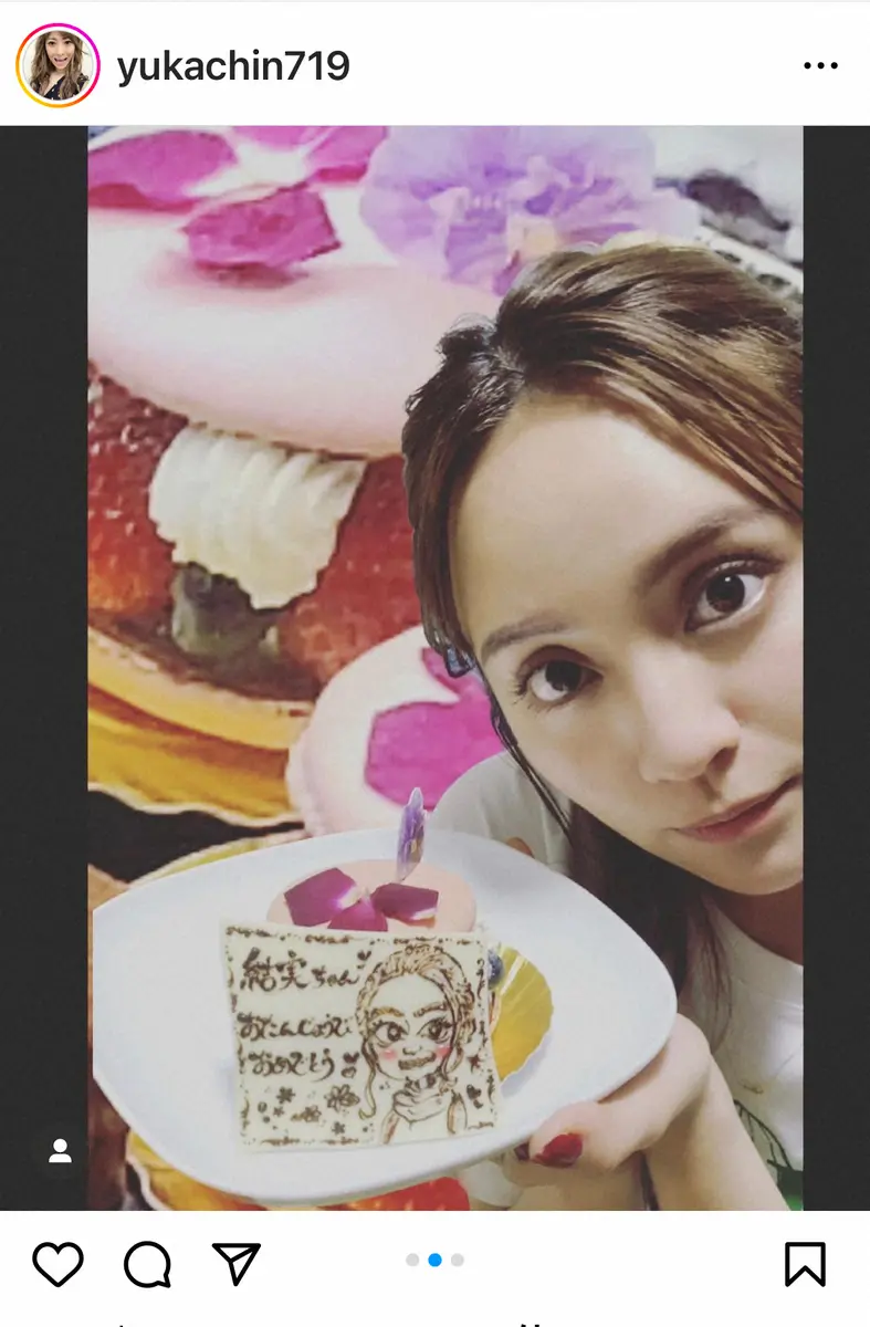 【画像・写真】岡田祐佳　「我が家のアイドル」愛娘・結実の23歳誕生日を長男とサプライズ祝福「全てが楽し過ぎた」