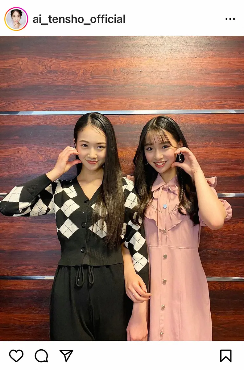 【画像・写真】藤岡弘、の次女・天翔天音　おなかチラ見せショットで美人三姉妹での番組告知にファン「マジ日本一美人」