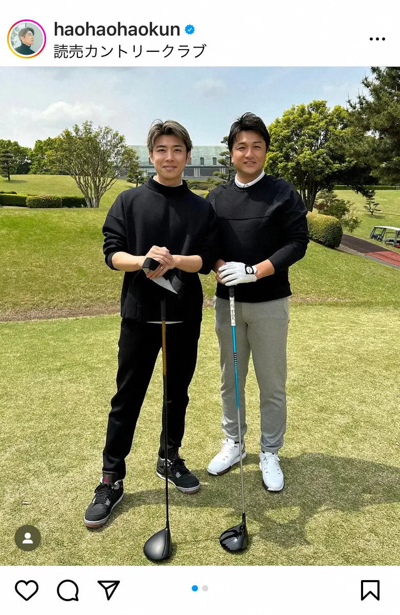 【画像・写真】黄皓さん「今の子供にとっての大谷翔平くんのような存在」憧れの人とゴルフに感激「凄すぎる」「イケオジ」