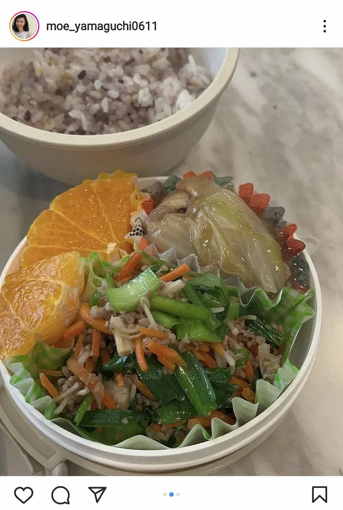 【画像・写真】山口もえ　高1長女との「コラボ弁当」披露に「美味しそう」の声　最近「晩ごはんを作ってくれます」と告白