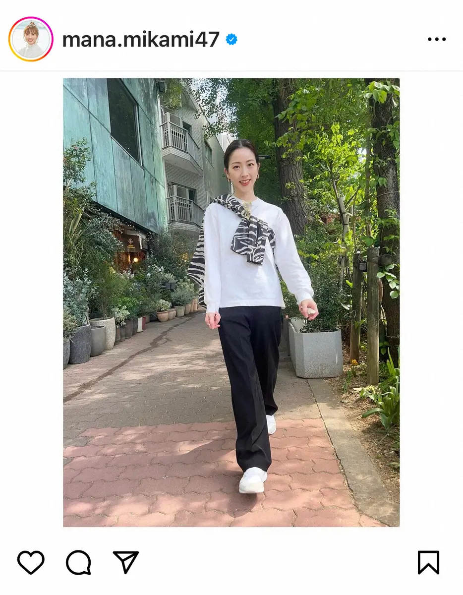 【画像・写真】フジ三上真奈アナ　「みかみはとても元気」インスタでも復帰報告に「元気ならよかった」「やせたかなと」