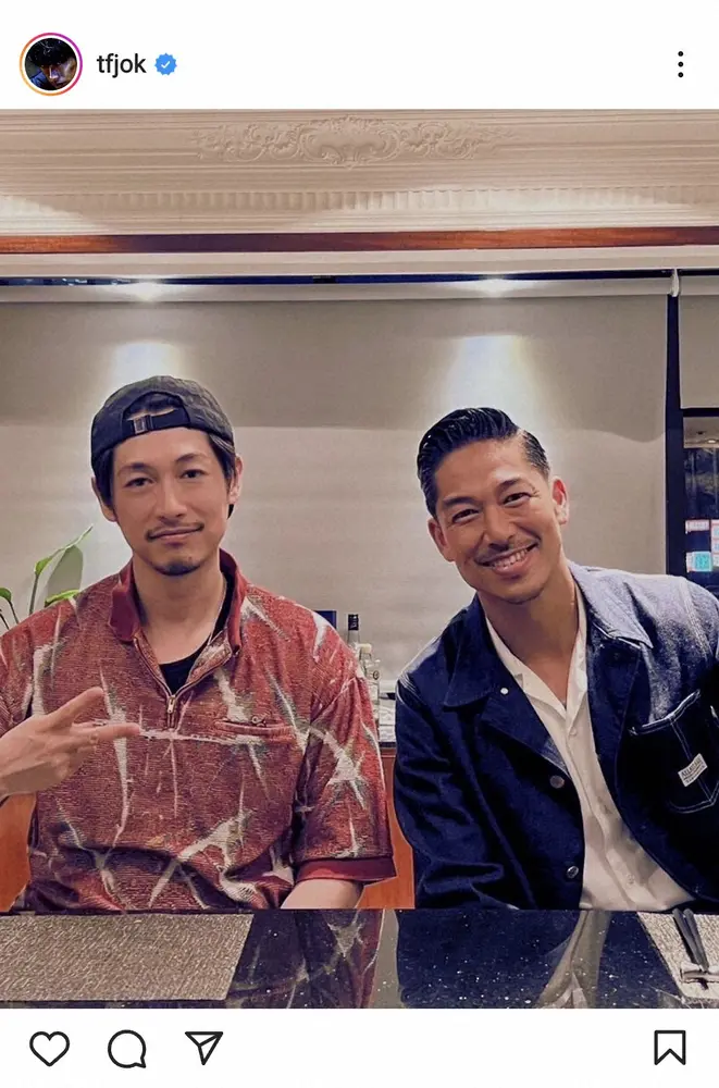 【画像・写真】ディーン・フジオカ　台湾でのEXILE　AKIRAとの2ショットに「コラボすごい」「男前2人」の声