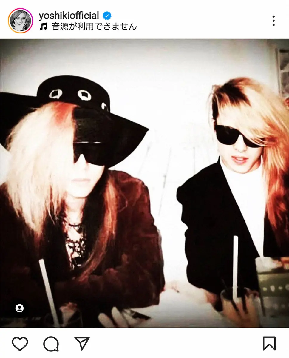 【画像・写真】YOSHIKI　98年に急逝のHIDEさんの命日に思い「自分はhideへの想いを込めた曲を何曲…」