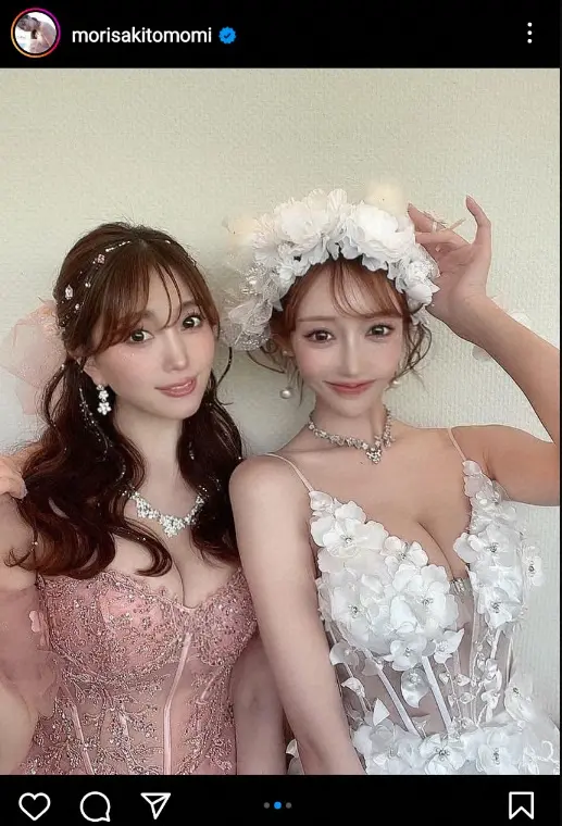 【画像・写真】森咲智美　明日花キララと“最強2ショット”ドレス姿披露に「凄いコラボ」「誰も勝てん！」「蝶と姫」