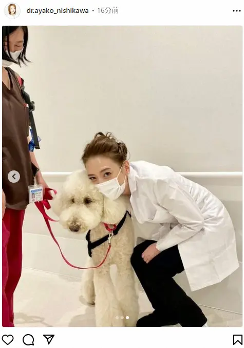 【画像・写真】西川史子　脳内出血から復活　「医局員として初出勤日」白衣姿公開、大学院生活もスタート「ワクワク」