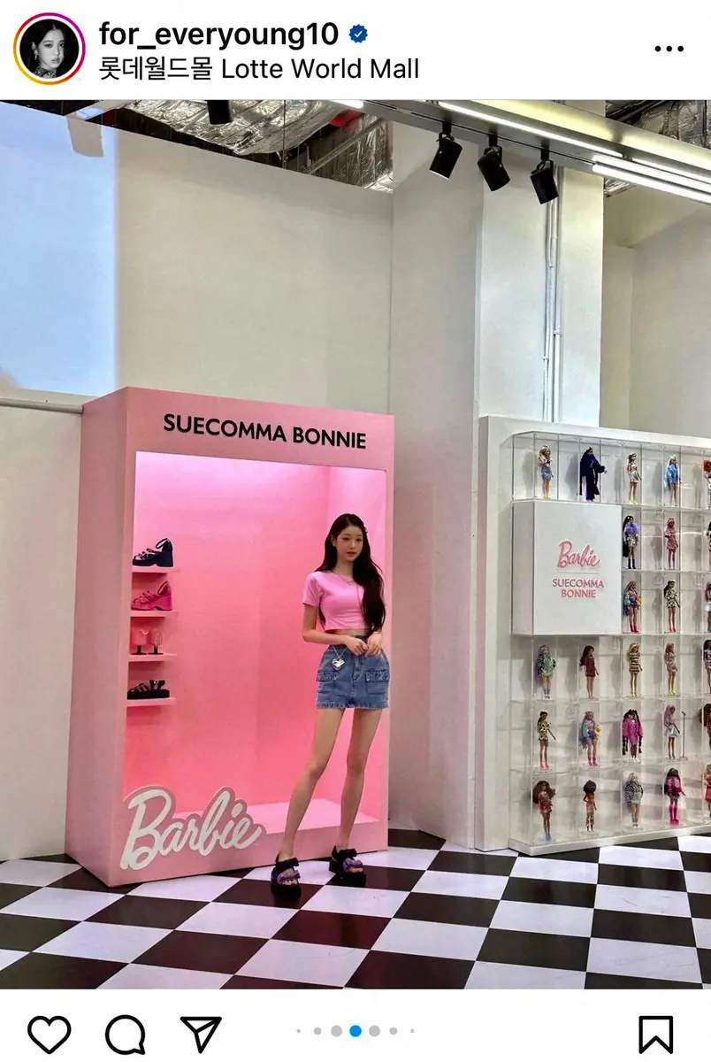 【画像・写真】“リアルバービー人形”の韓国アイドル・ウォニョンが本家とコラボ　抜群スタイルに「一生の憧れ」