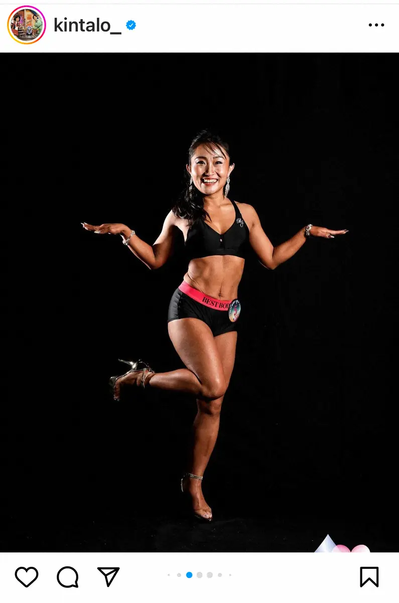 【画像・写真】キンタロー。「産後ダイエット成功」　ベストボディジャパン5位入賞報告で美ボディー披露「凄い」「尊敬」