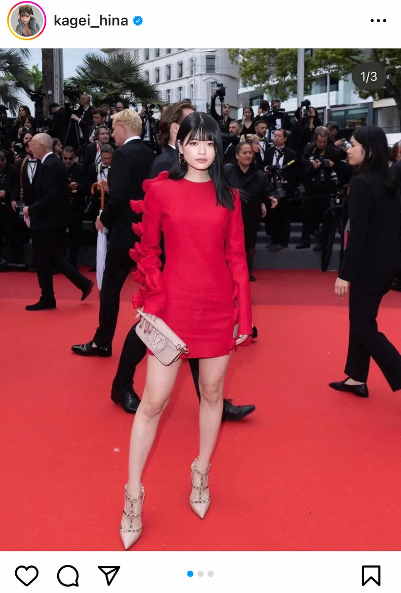 【画像・写真】景井ひな　カンヌ国際映画祭に招待され「田舎の小娘がレッドカーペットを…TikTokドリームだ！」