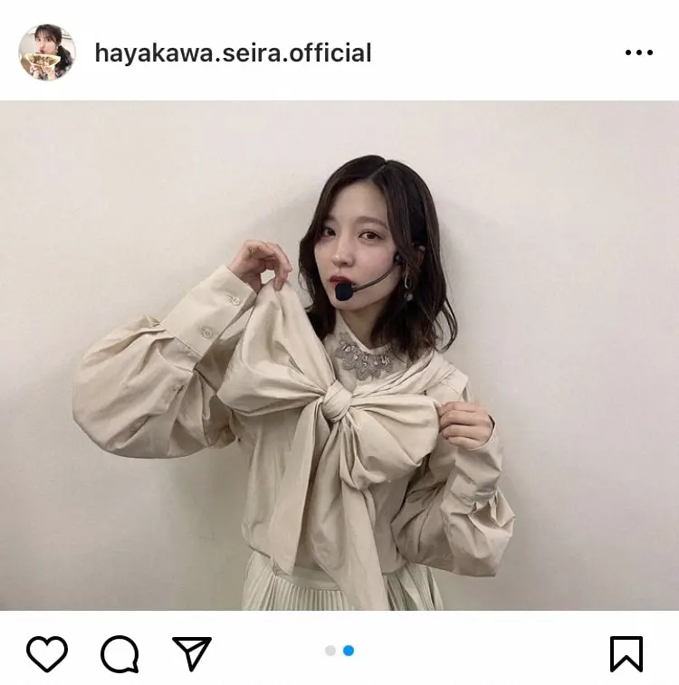 【画像・写真】乃木坂46・早川聖来のインスタグラム＠hayakawa.seira.officialから