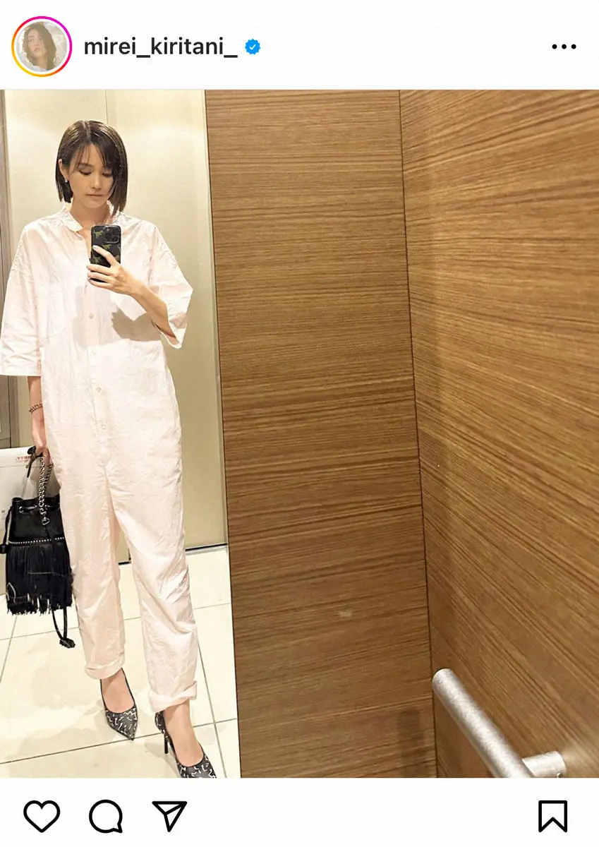 【画像・写真】桐谷美玲「珍しくピンク！」のコーデも「めっちゃ疲れた」理由　フォロワー「久々なら仕方がない」の声
