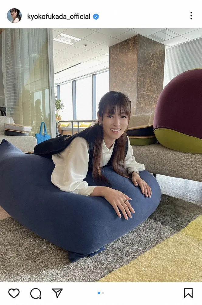 【画像・写真】深田恭子　7月ドラマの撮影報告「遊んでしまいました」ショットに「元気な姿見れて嬉しい」「ホッコリ」