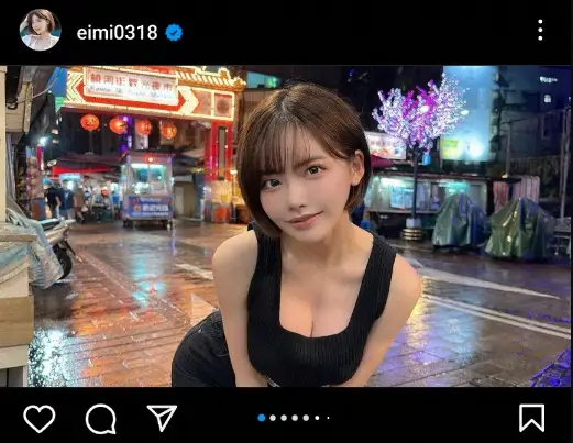 【画像・写真】深田えいみ　魅惑の台湾“夜市ショット”公開に「女神さま」「神かよ～」