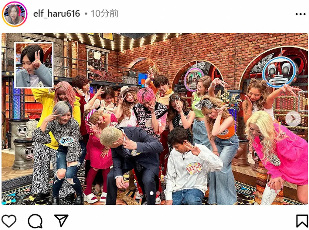 【画像・写真】エルフ・はる　藤田ニコル、益若つばさ…人気ギャルがダウンタウンとギャルピースで「えっぐすぎる空間」