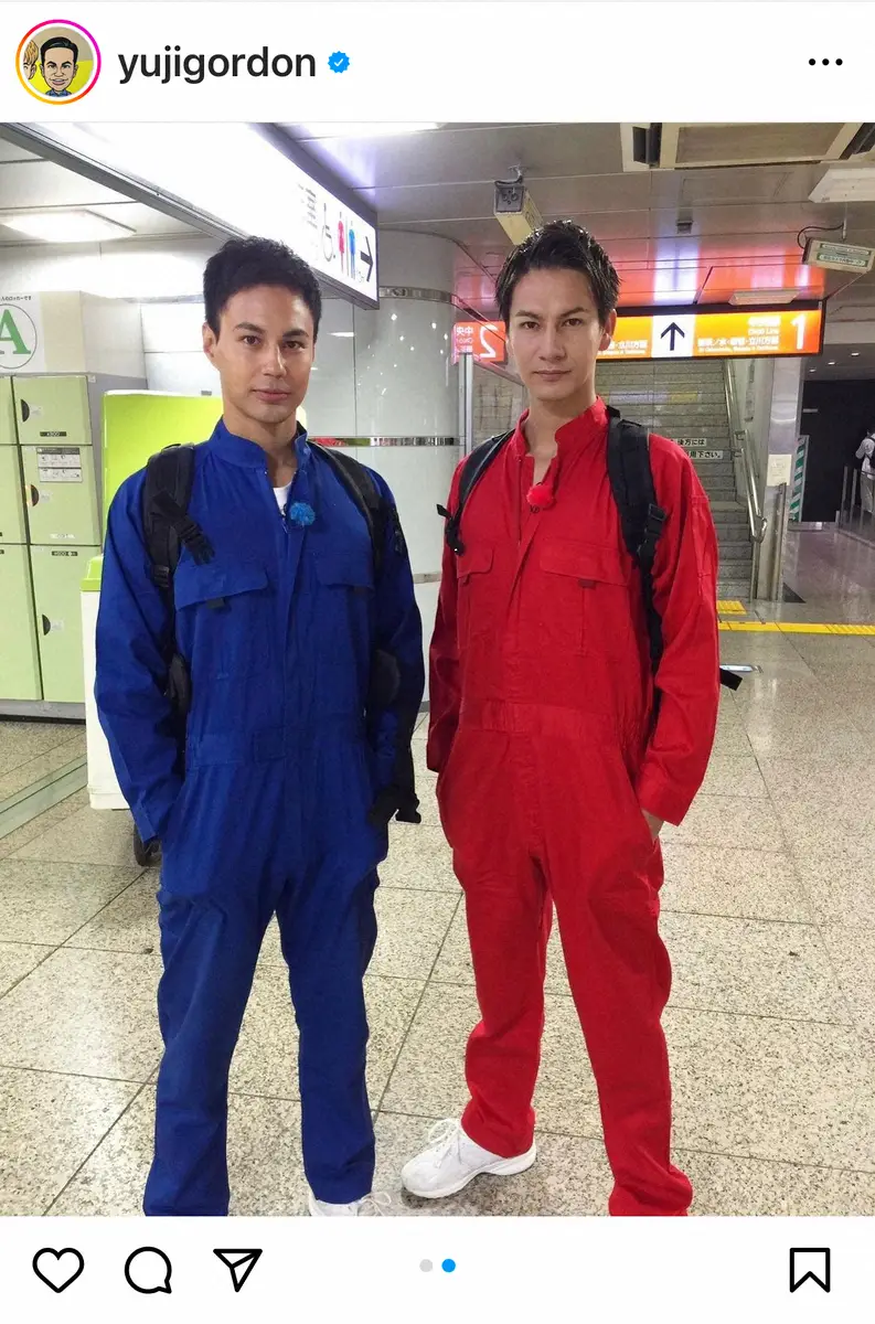 【画像・写真】ユージ「バッタリ遭遇」パパモードな“類似タレント”とのショットに「やっぱり似てる」「兄弟みたい」