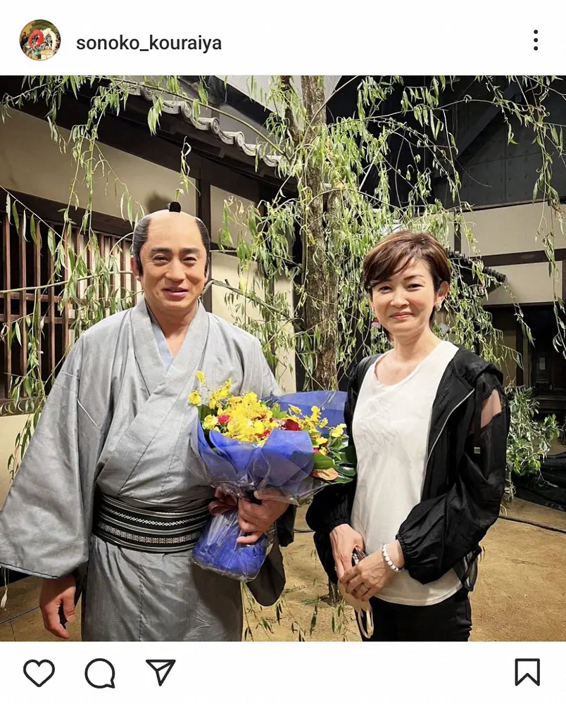 【画像・写真】藤間園子さん“鬼平”姿の松本幸四郎との夫婦ショット披露に「素敵なおふたり様」の声