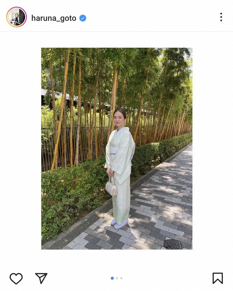 【画像・写真】後藤晴菜アナ公式インスタグラム（＠haruna_goto）から
