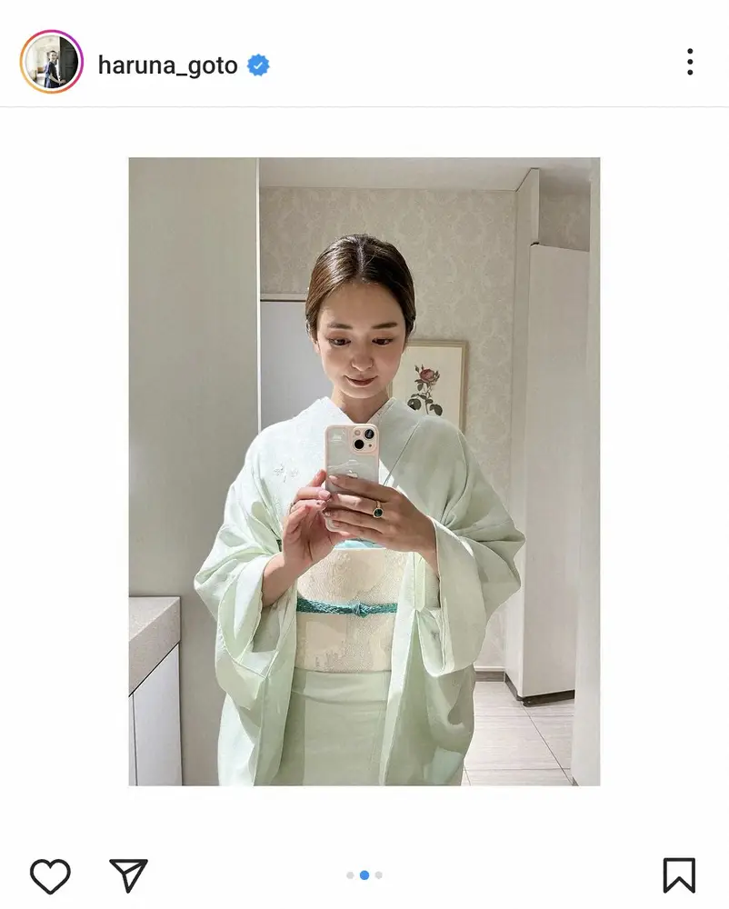 【画像・写真】後藤晴菜アナ公式インスタグラム（＠haruna_goto）から