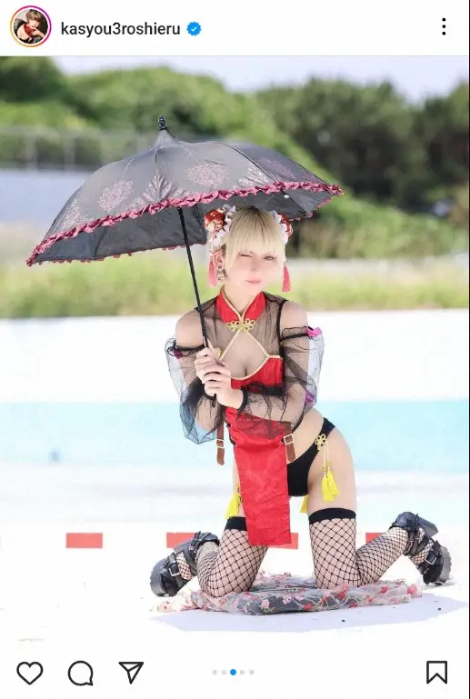 【画像・写真】火将ロシエル　チャイナ・コスプレで戦闘ポーズ披露に「美しい姿にキュン」「格好いい」