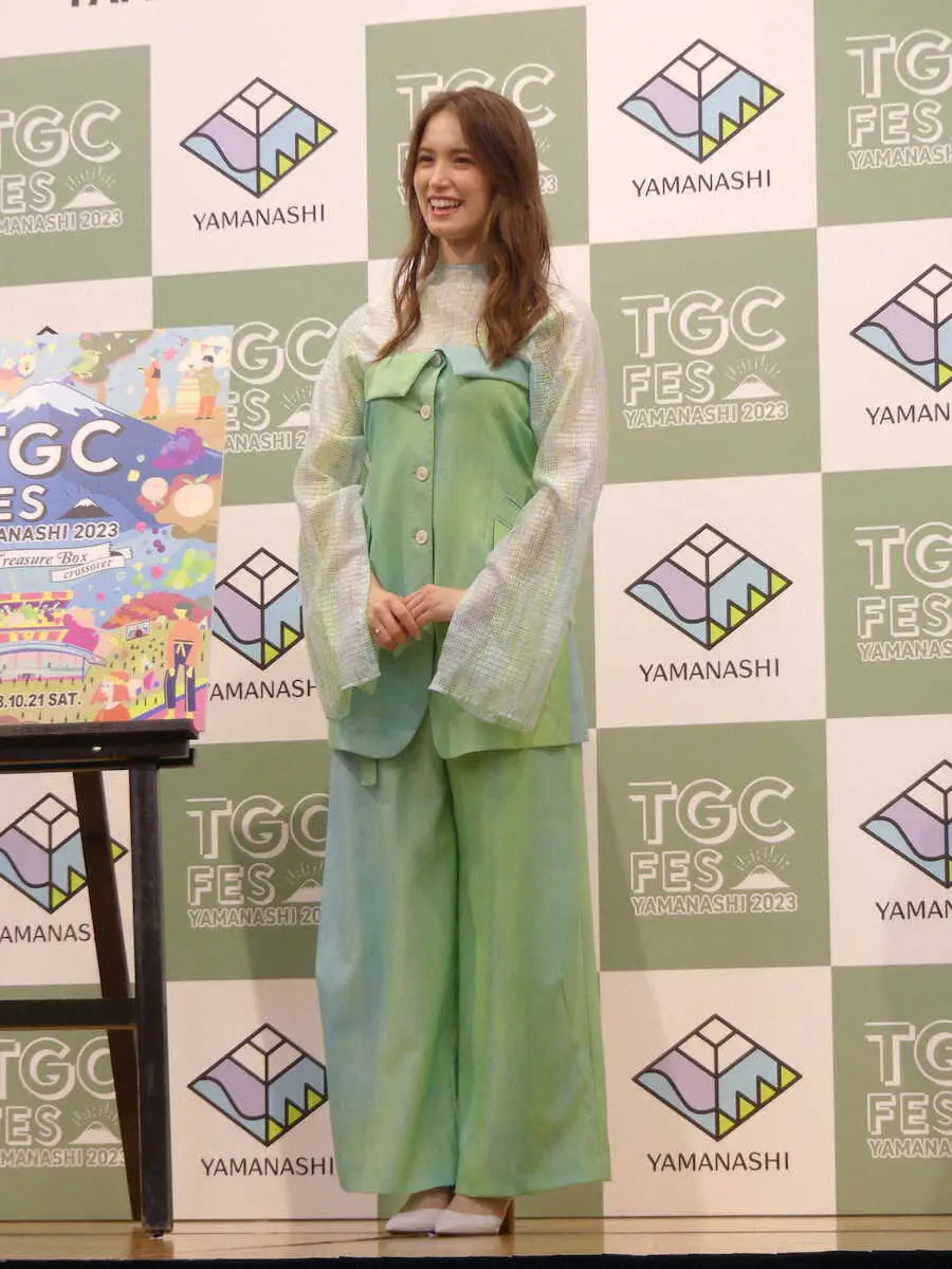【画像・写真】トラウデン直美が山梨開催の「TGCフェス」をPR　昨年は「シャインマスカットがとびきりおいしかった」