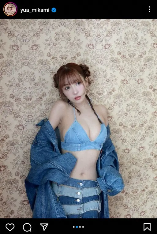 【画像・写真】三上悠亜　夏のデニムコーデ披露に「くびれがえぐい！」「カワイイ！」「似合ってる」