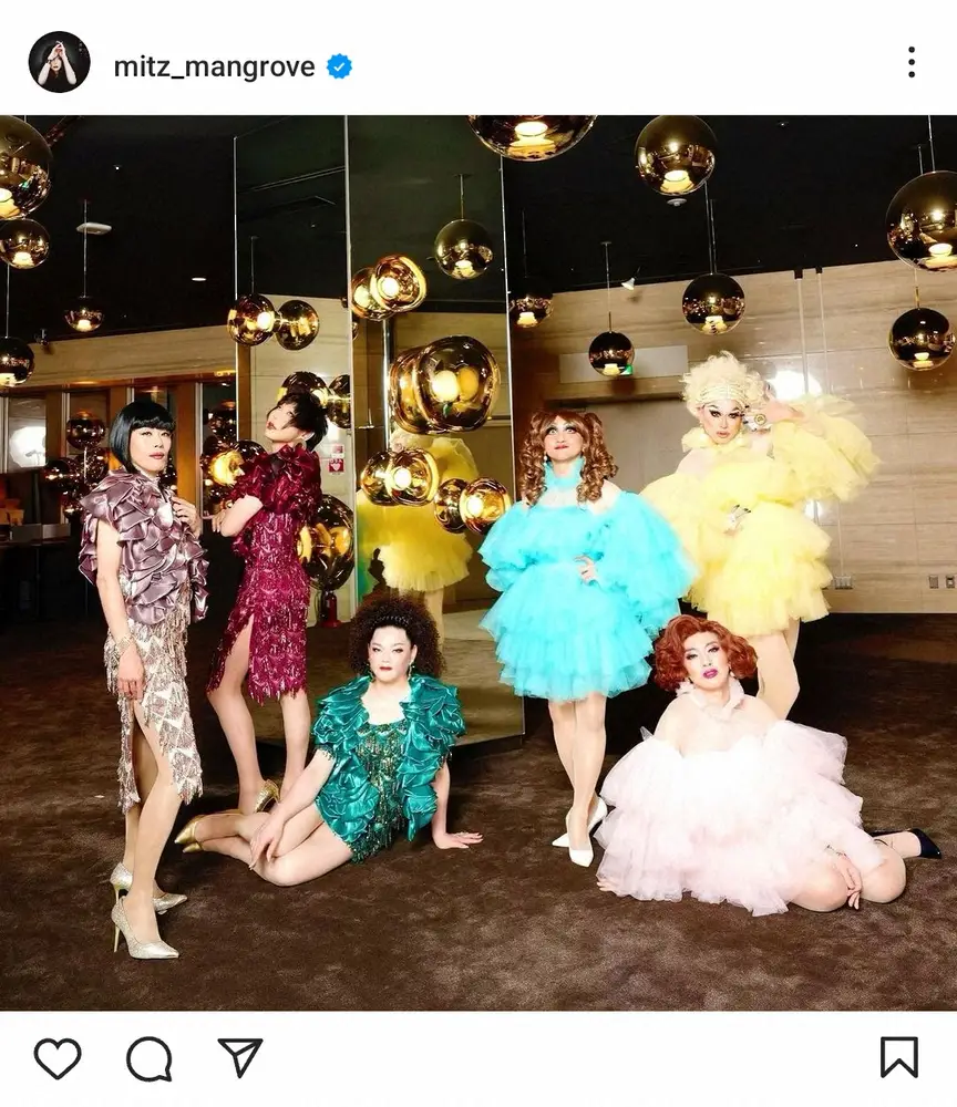 【画像・写真】ミッツ・マングローブ　ゴージャスな“暑中見舞い”を投稿するも、苦手な夏に「暑くて吐きそうよ」