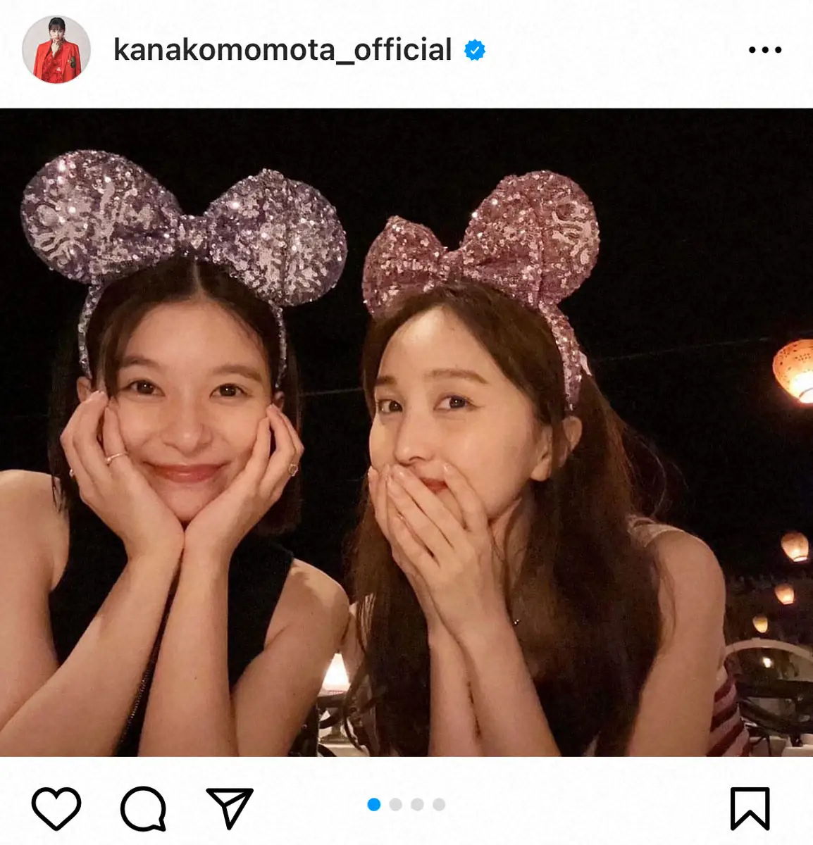 【画像・写真】ももクロ・百田夏菜子　芳根京子と“ディズニーデート”満喫ショットに「オーラ感がハンパない」の声