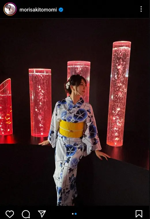 【画像・写真】森咲智美　艶やかな浴衣姿披露に「綺麗で美しい」「めちゃくちゃ似合ってる！」「清楚」