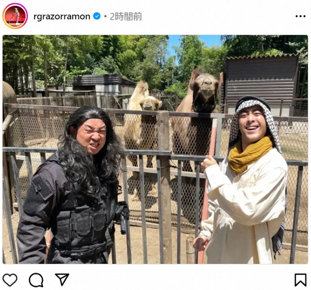 【画像・写真】レイザーラモンRG「VIVANT」名場面を再現　チンギスと野崎が対峙…「バルカ領土か確認して」の声も