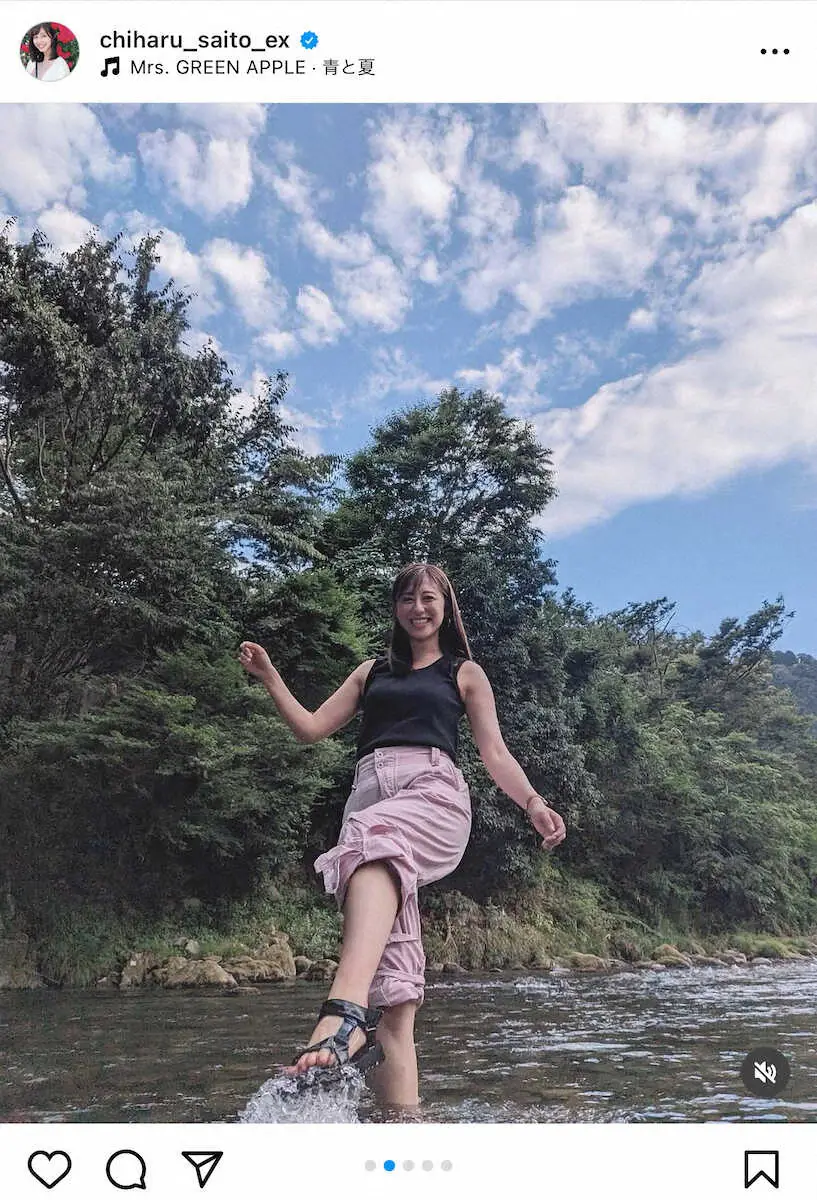 【画像・写真】テレビ朝日・斎藤ちはるアナウンサー公式インスタグラム(@chiharu_saito_ex)から