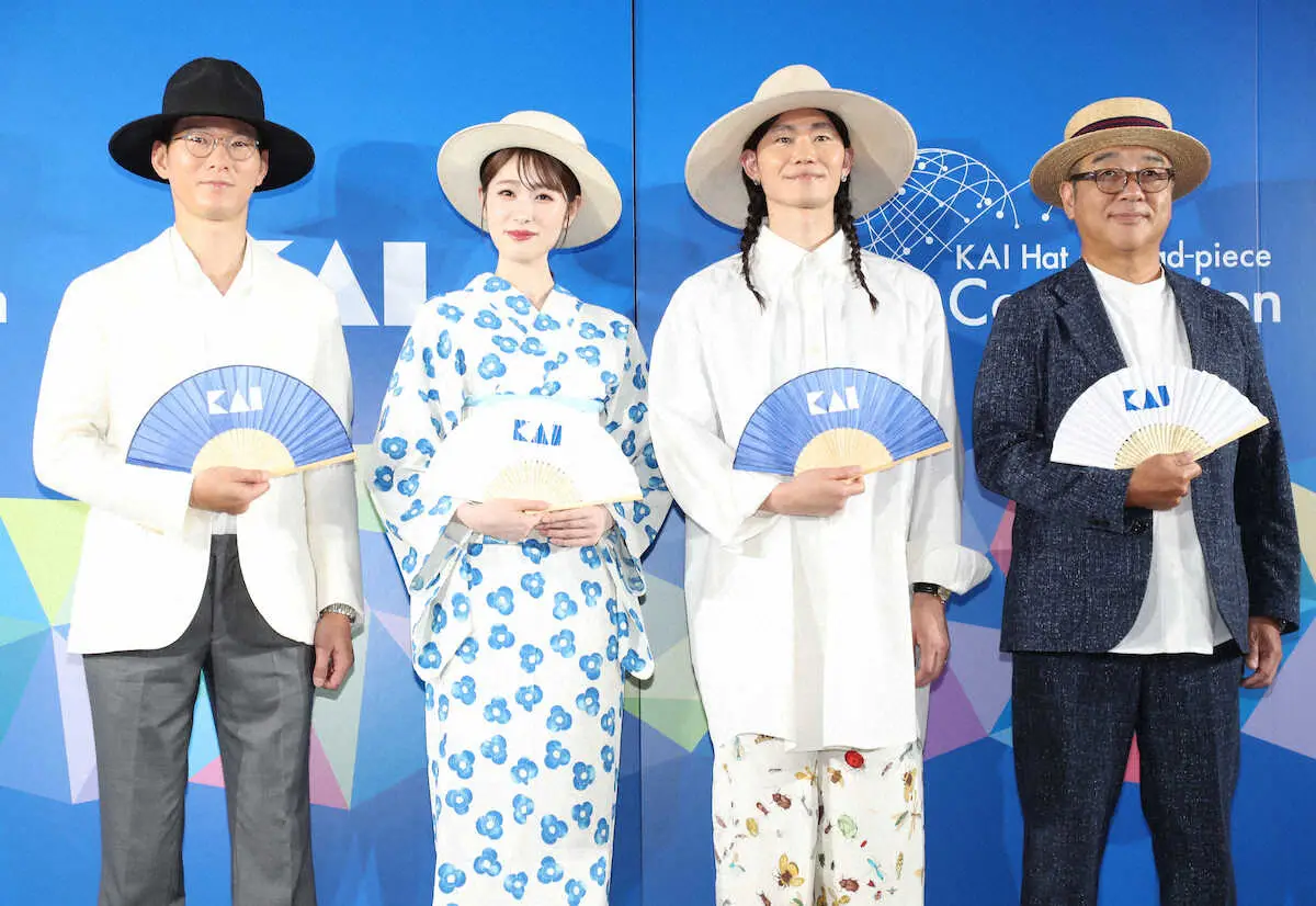 【画像・写真】高橋ひかる　浴衣×帽子姿を披露「青と白のコントラストがパキッとしていて涼しい感じ」