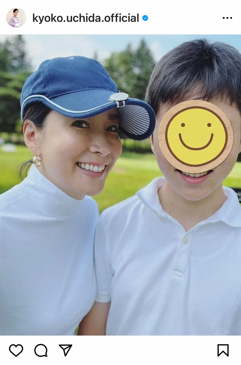 【画像・写真】内田恭子アナ　13歳長男とのラウンド報告「ゴルフのスキルも抜かされてます」も子どもの成長に感慨