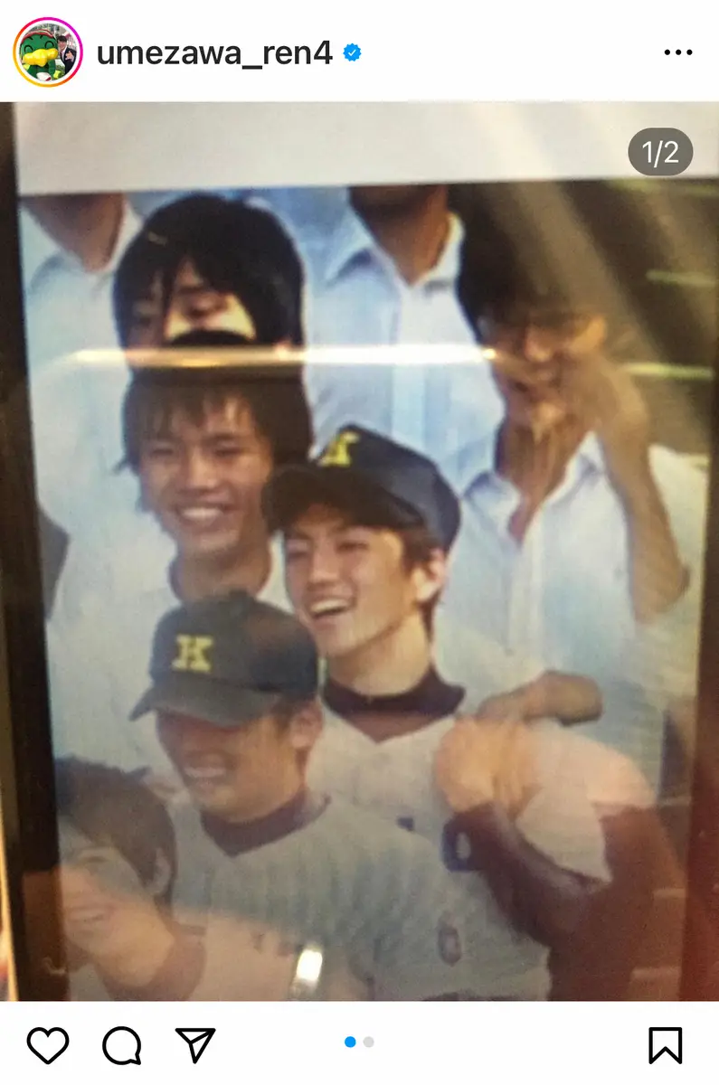 【画像・写真】甲子園4強入り慶応OB・日テレ梅澤廉アナ　後輩の快進撃称賛　12年前の自身の姿に「カッコ良すぎ」の声