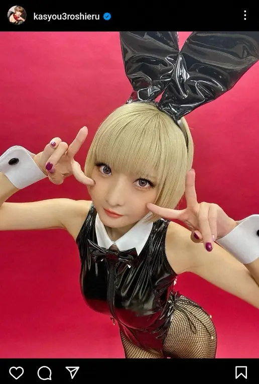 【画像・写真】火将ロシエル　超ミニスカ猫耳メイドコスプレ披露に「たまらん」「最高ッス」「めっちゃ可愛い」