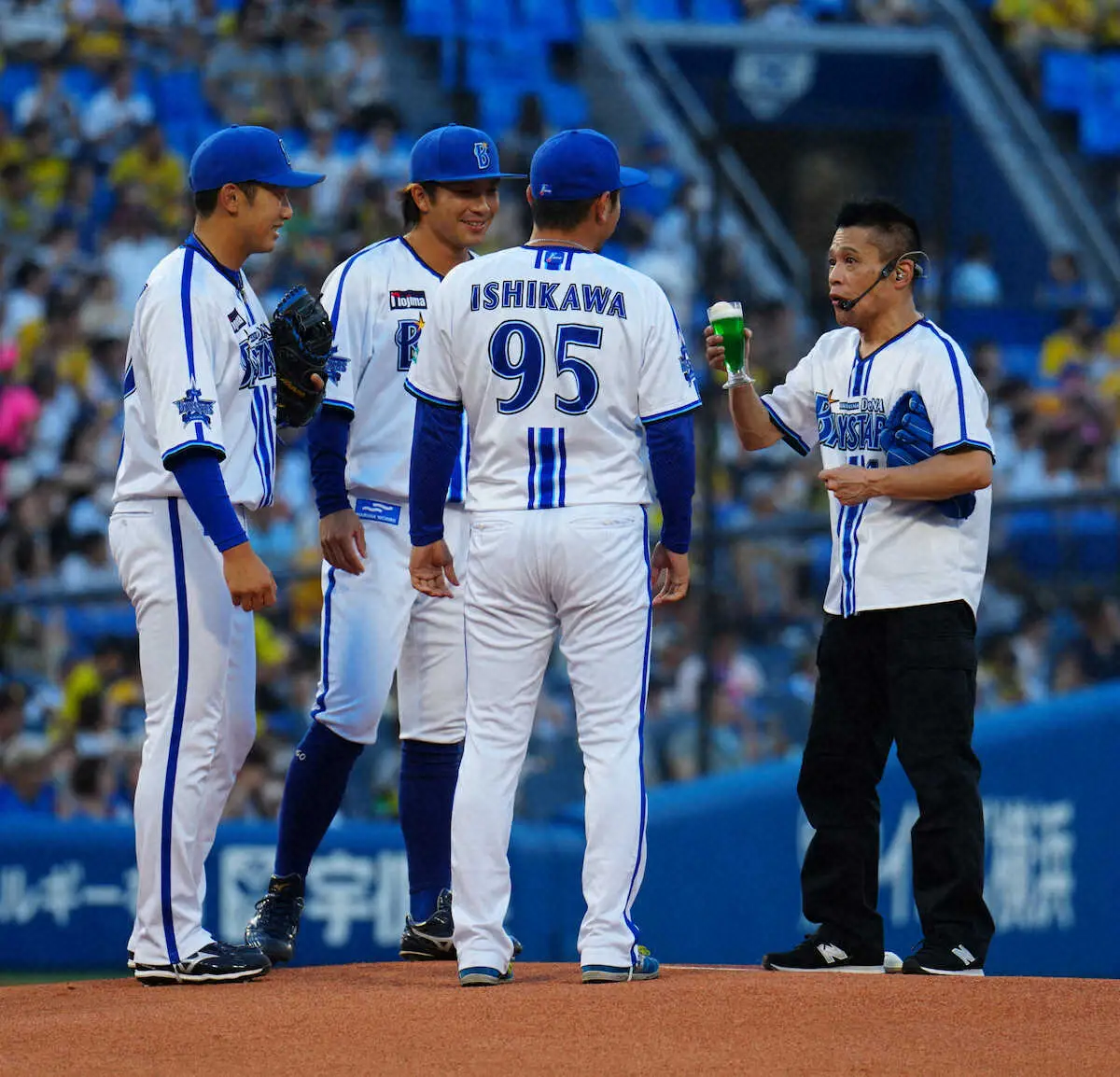 【画像・写真】柳沢慎吾　4年ぶり復活“日本一長い？始球式”十八番ネタ「ひとり甲子園」11分熱演