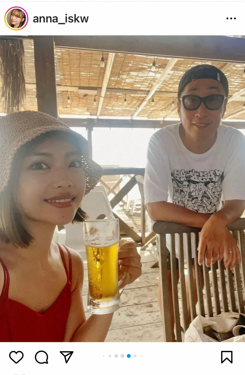 【画像・写真】ゆってぃ妻・石川あんな　「満喫しました」夫婦で海バカンス報告「めちゃかわいい」「相変わらずお似合い」