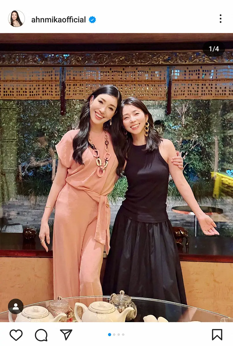 【画像・写真】アンミカ　同じ年の元NHKアナとの再会報告　夫同士も大手広告代理店同期入社で「仲良し」