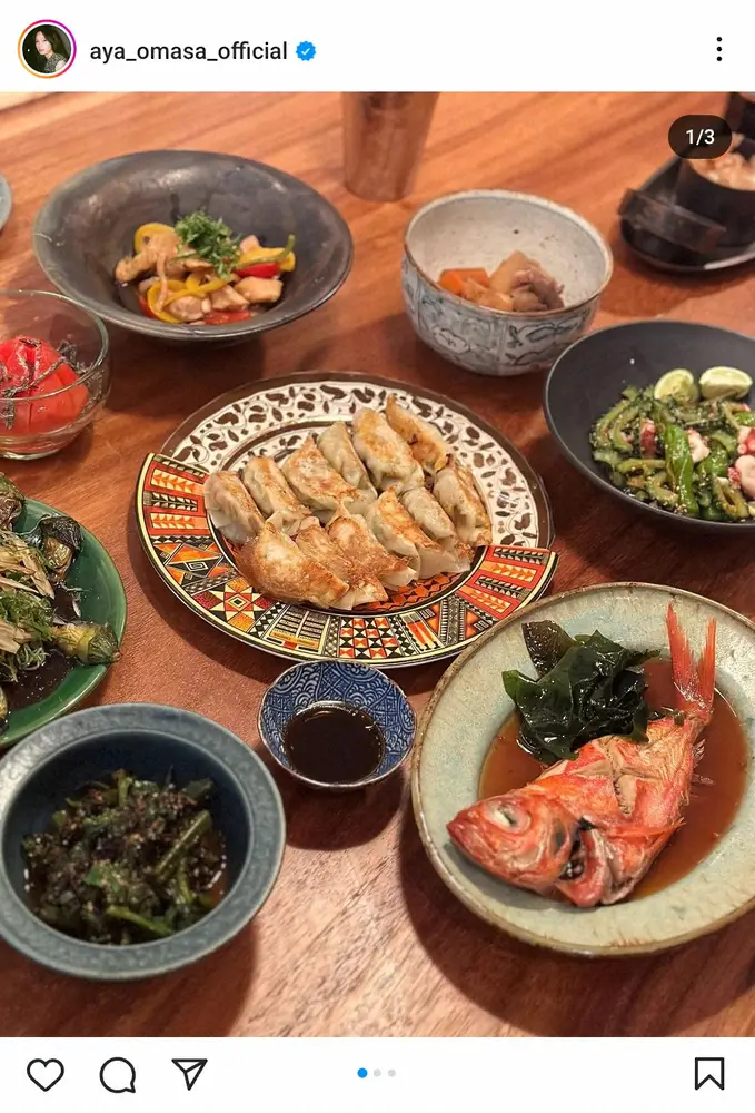 【画像・写真】大政絢　センス抜群！愛情手料理「ハイボールに合うメニュー」にファン「料亭のよう」「絢シェフ!!」