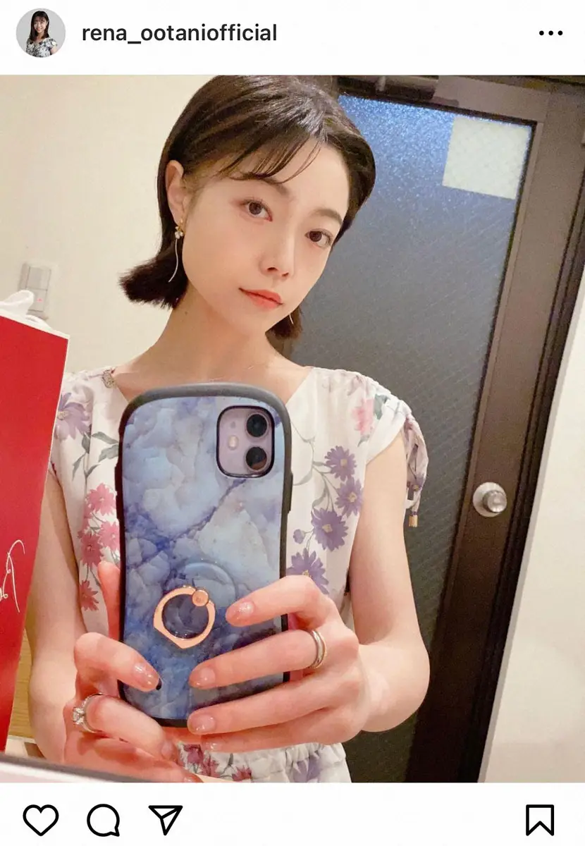 【画像・写真】大谷玲凪　新ヘア「#切りっぱなしボブ」に大満足「シャンプーもドライヤーも楽」