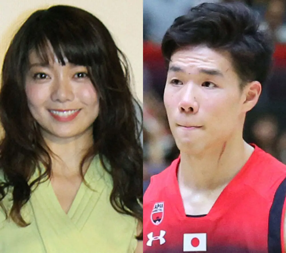結婚したことを発表した森カンナ（左）とバスケとボール日本代表の馬場雄大 - スポニチ Sponichi Annex 芸能