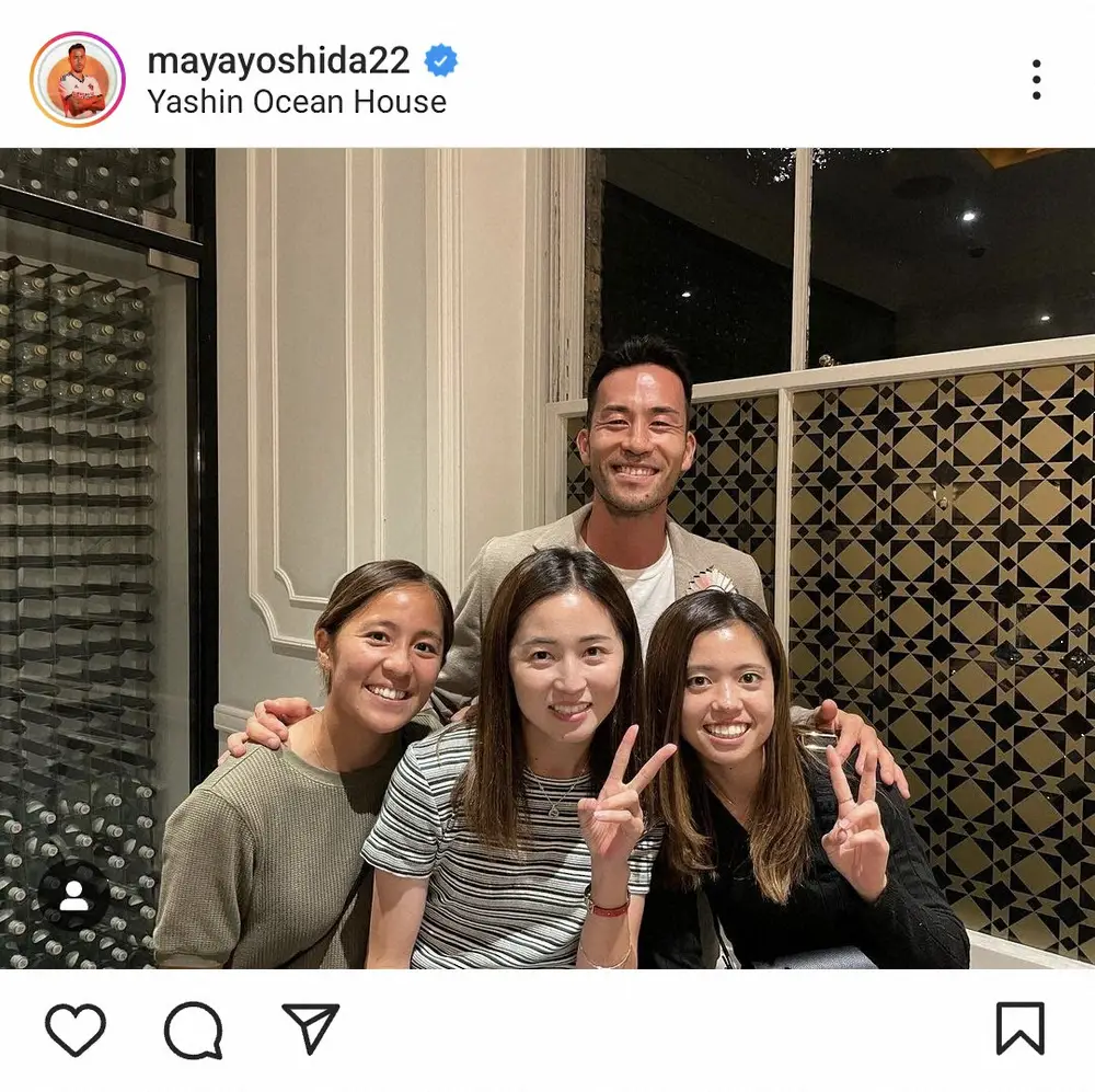 【画像・写真】吉田麻也公式インスタグラム（＠mayayoshida22）から