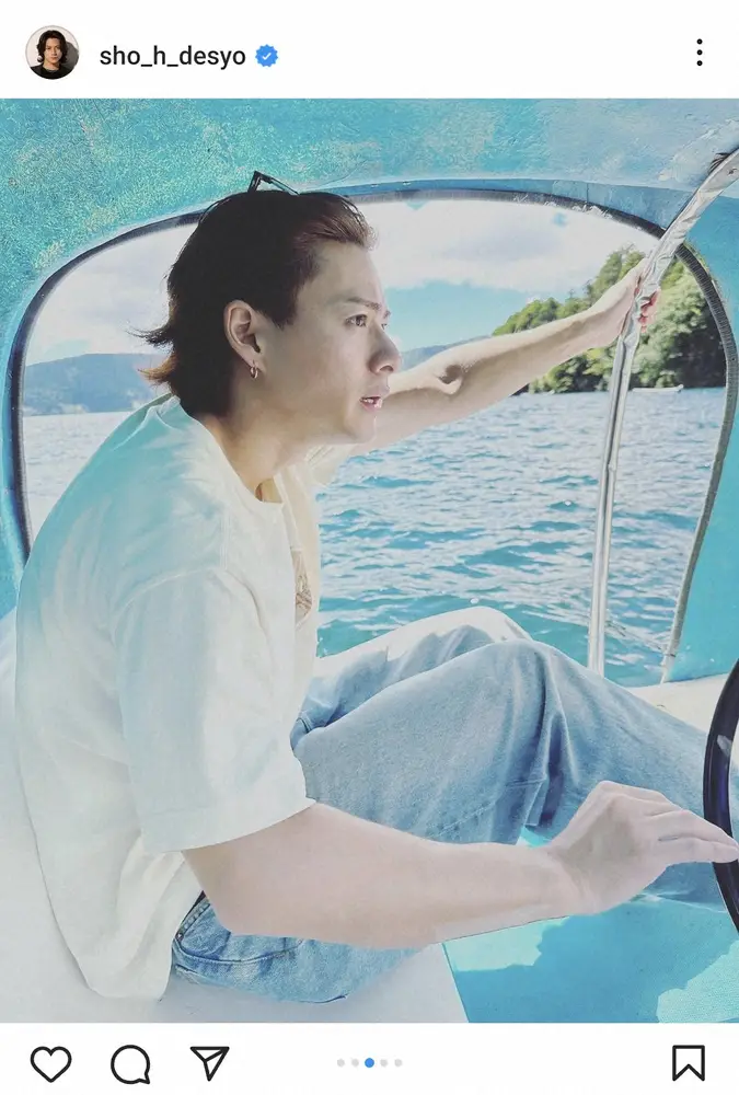 【画像・写真】平野紫耀　スワンボート運転ショット　まるで隣に…「彼氏感やば！！」「かっこ良すぎでしょ」の声