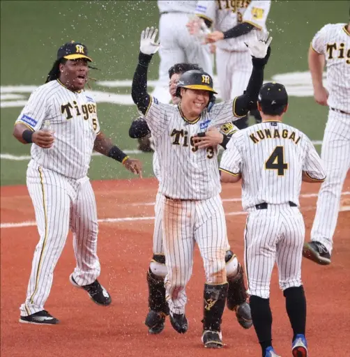 【画像・写真】8月22日、サヨナラ勝ちで歓喜の阪神ナイン