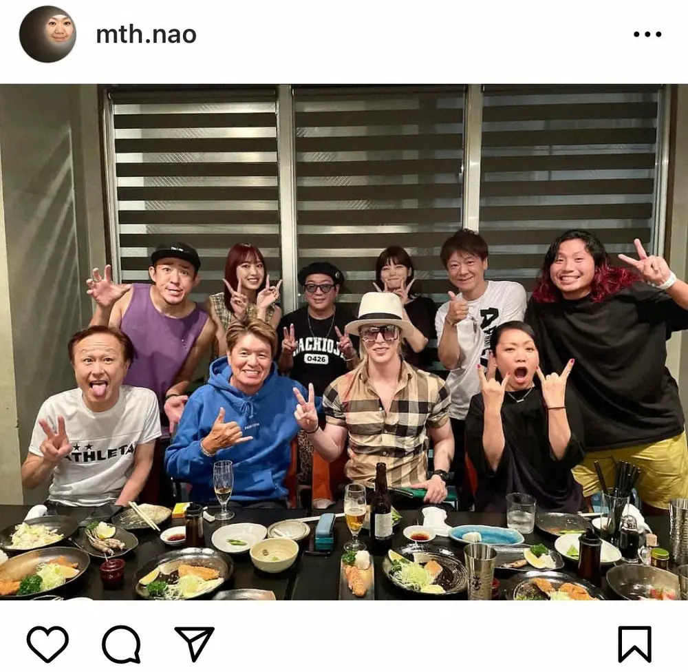 【画像・写真】ヒロミら「八王子会」豪華ショット　「各中学勢力図とやっぱり立川の話」ホルモン・ナヲ公開