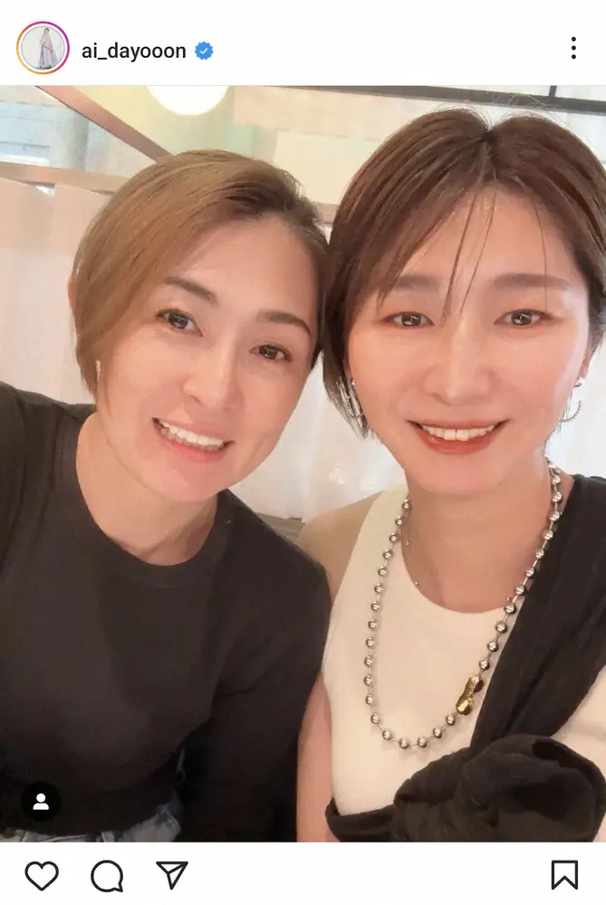 【画像・写真】大友愛さん　“かおる姫”菅山かおるさんと2ショット披露に「超可愛い」「お二人共お綺麗すぎます」の声