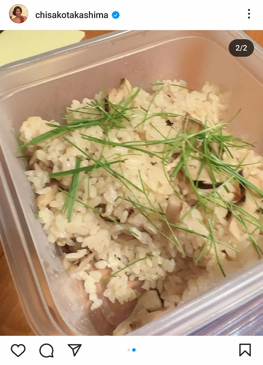 【画像・写真】高嶋ちさ子　親友・木佐彩子との“すっぴんで家メシ”報告　持参手作り料理に「意外とこの方マメなんです」