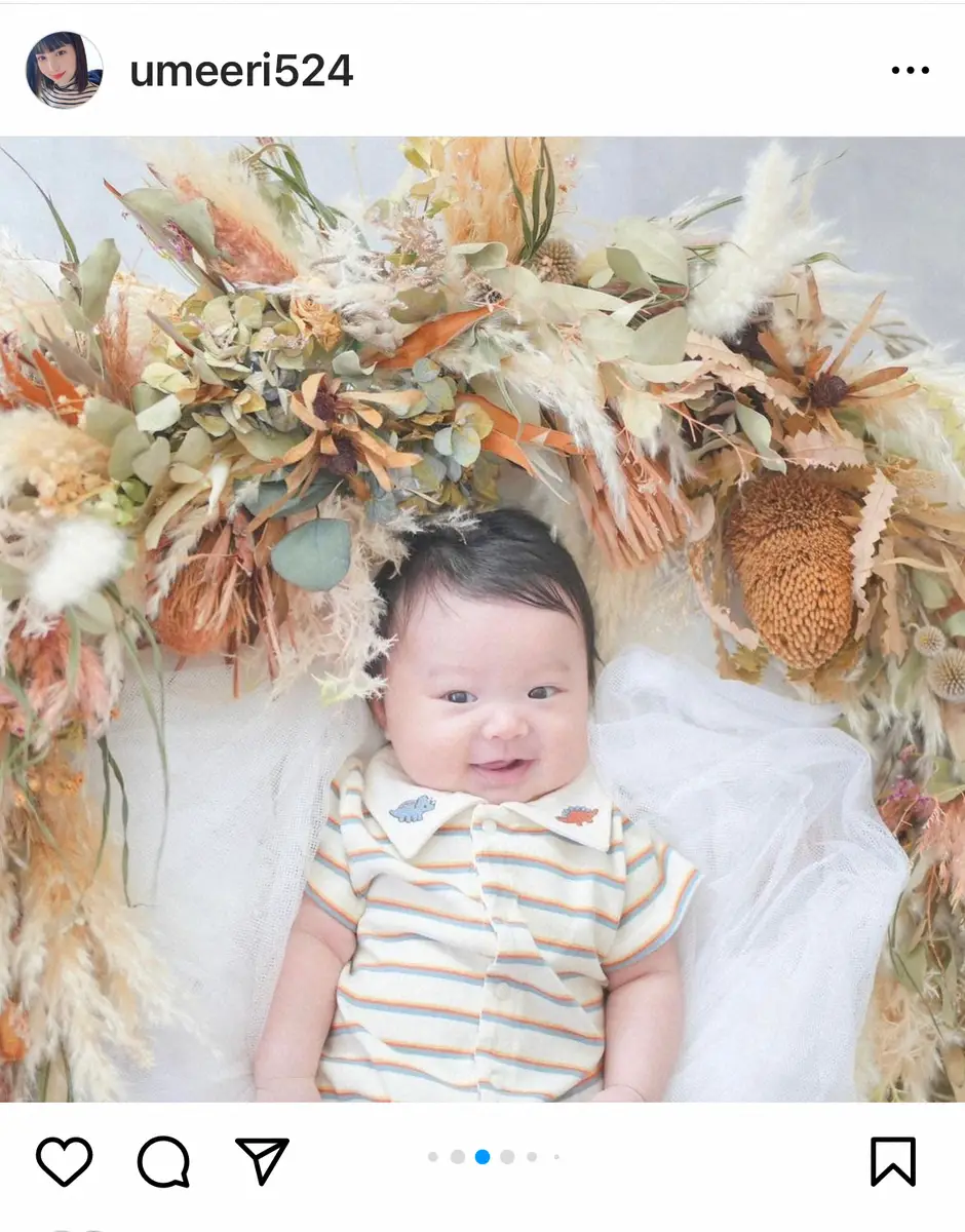 【画像・写真】梅田えりか　6月に第2子出産「少し大きめの男の子です」　最愛の父の他界も報告「胸が張り裂けそうに」