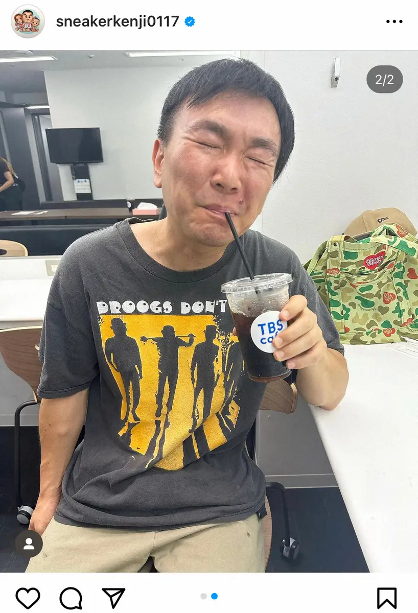 【画像・写真】かまいたち・山内　首回りの細さに心配の声も「写真写りなだけで痩せてません」体調不良を否定