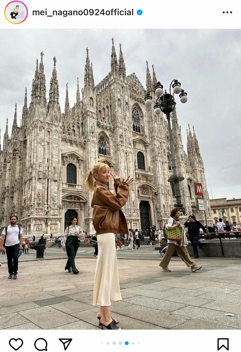 【画像・写真】永野芽郁、金髪に！イタリア・ミラノでプラダ新作着こなしに「激カワ」「誰だかわからなかった」の声も