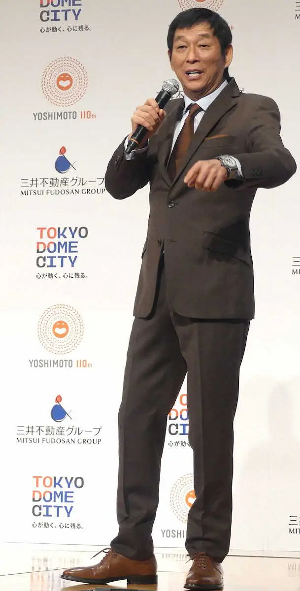 【画像・写真】さんま　ジミー大西への誘い文句は「ひともうけしようか」　自身命名の新劇場ロゴ発表